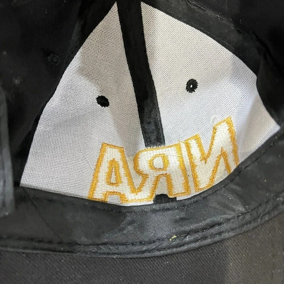 NRA Black Cap Hat Adjustable One Size Fits All American Flag - National Rifle - Picture 6 of 6